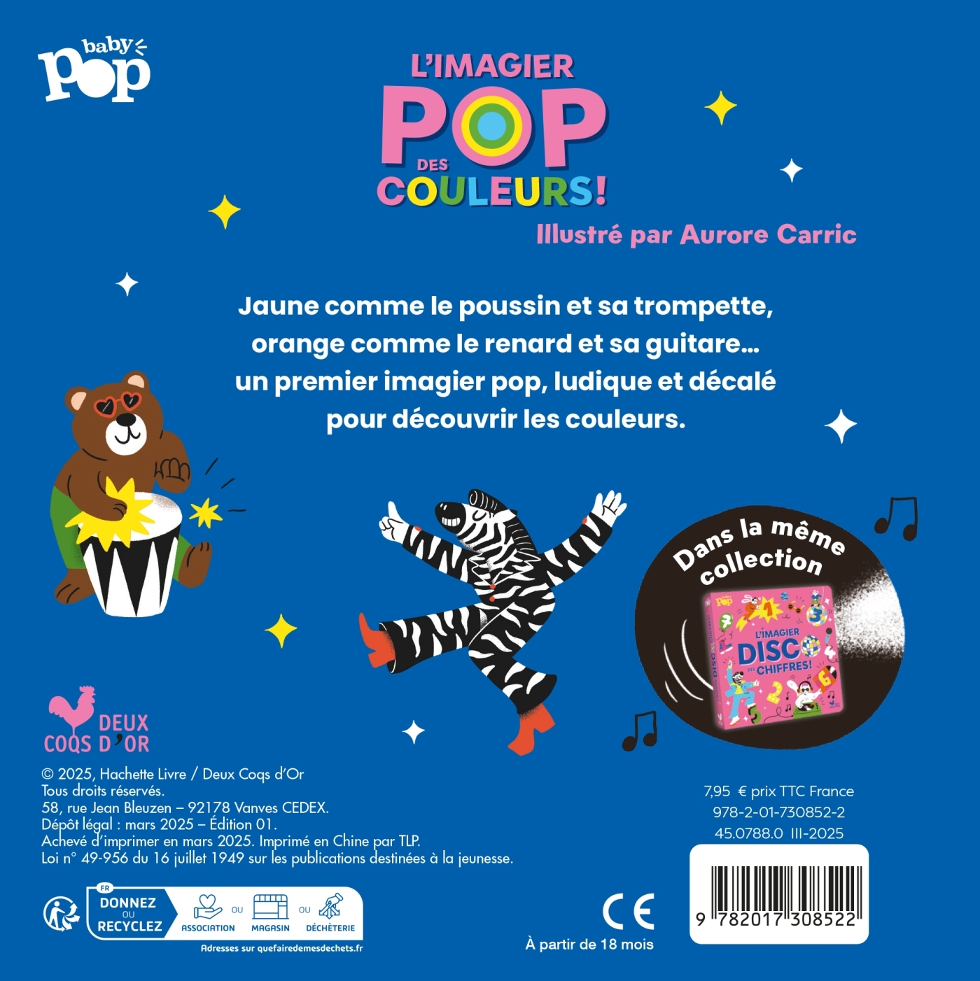 Mon imagier pop des couleurs - CARRIC AURORE - DEUX COQS D OR
