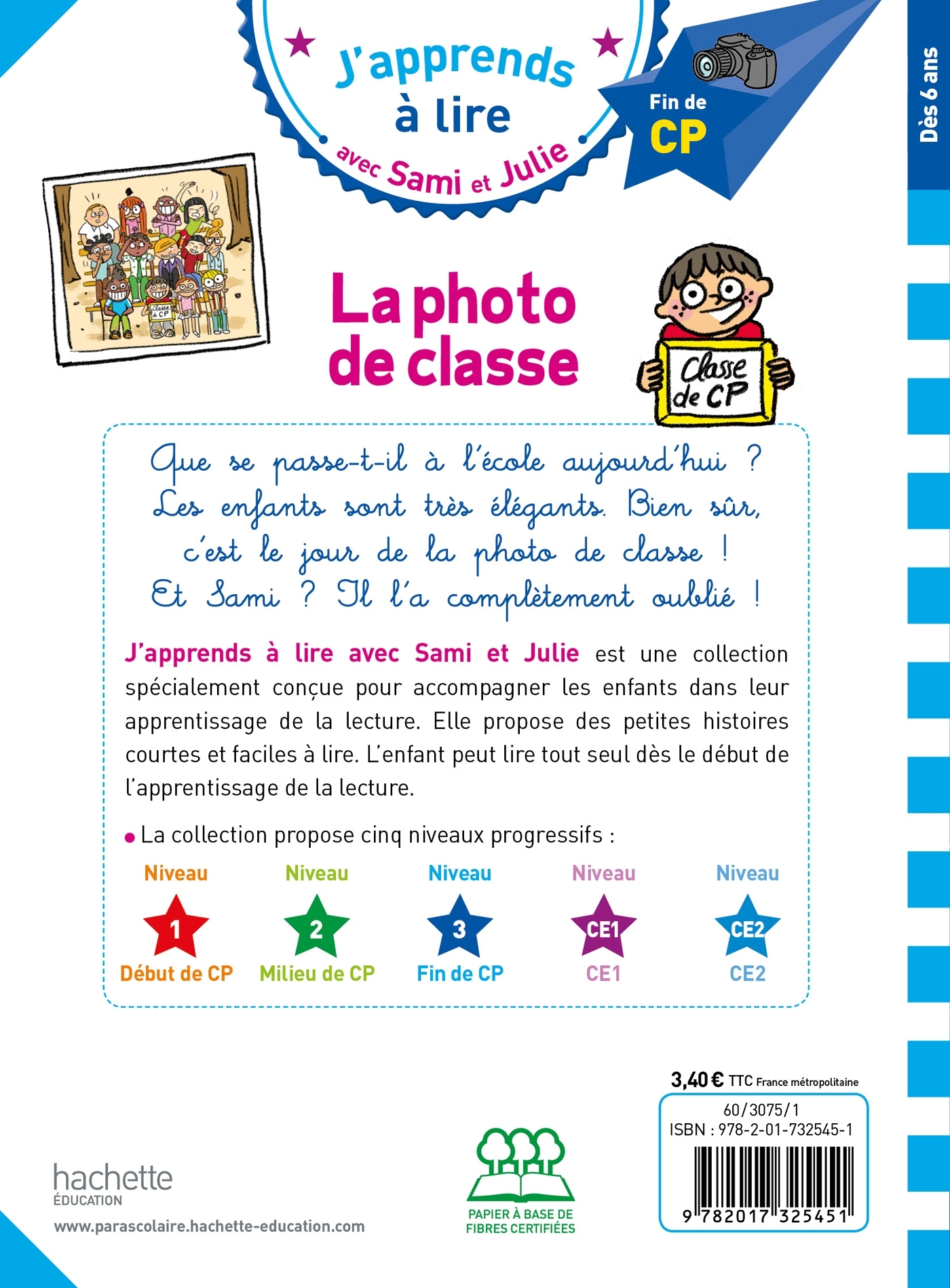 Sami et Julie CP niveau 3 - La photo de classe - Marion Fallot - HACHETTE EDUC