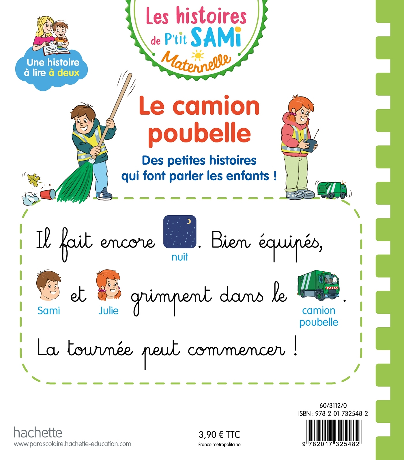 Les histoires de P'tit Sami Maternelle (3-5 ans) : Le camion poubelle - Caroline Pellissier, Virginie Aladjidi - HACHETTE EDUC