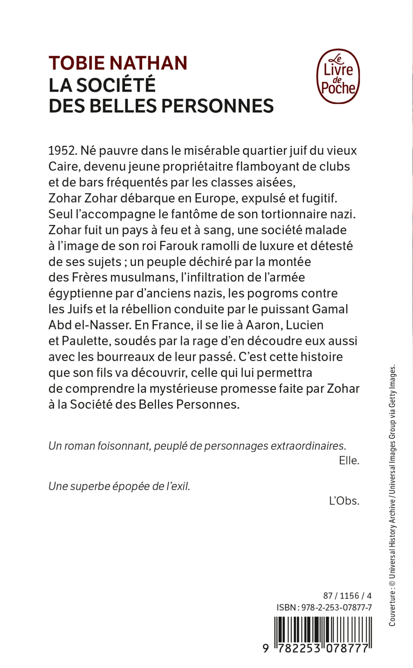 La société des belles personnes - Tobie Nathan - LGF