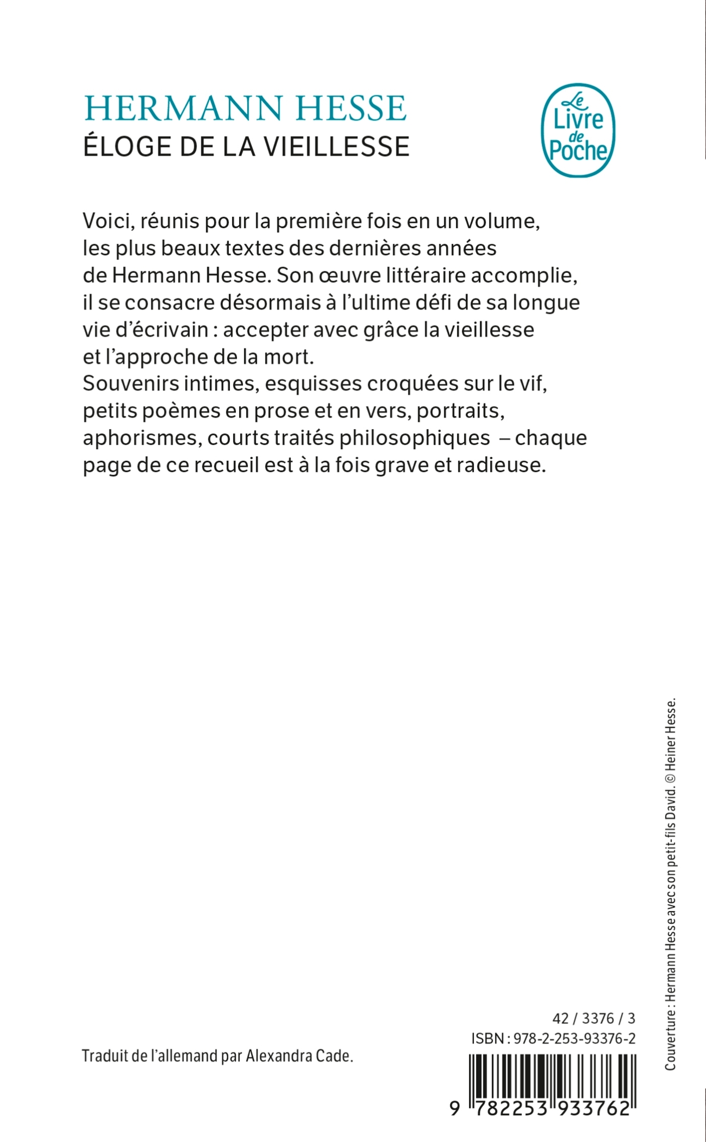 Eloge de la vieillesse - Hermann Hesse - LGF