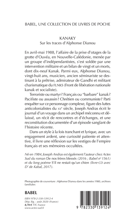 Kanaky - Joseph Andras - ACTES SUD