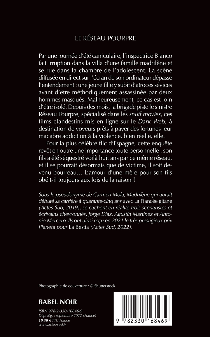 Le Réseau Pourpre - Carmen Mola - ACTES SUD