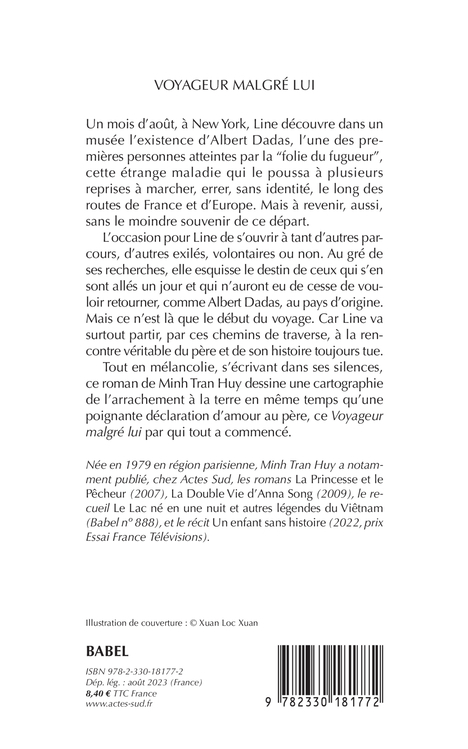 Voyageur malgré lui - Minh Tran huy - ACTES SUD