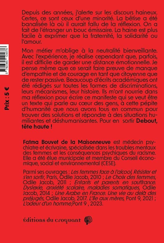 Debout, tête haute - Fatma Bouvet de la Masonneuve - CROQUANT