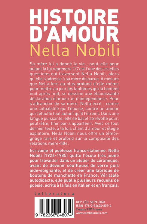Histoire d'amour - Nella Nobili, Marie-José Tramuta - CAMBOURAKIS