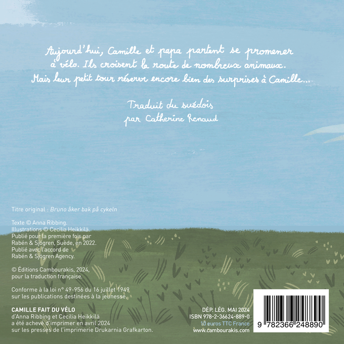 Camille fait du vélo - Anna Ribbing - CAMBOURAKIS