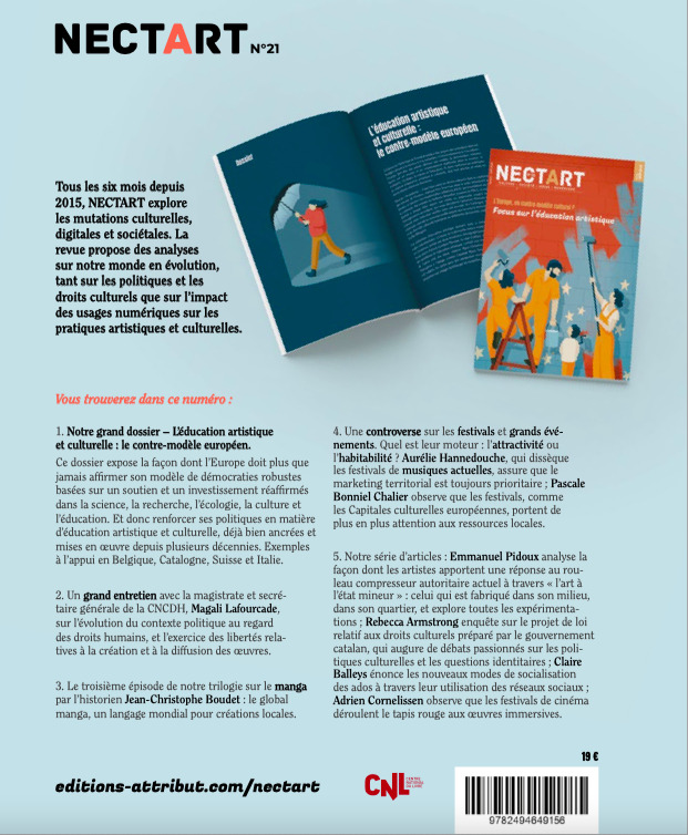 NECTART#21 : Focus sur l'éducation artistique - Eté 2025 -  Collectif,  NECTART - ATTRIBUT REVUE