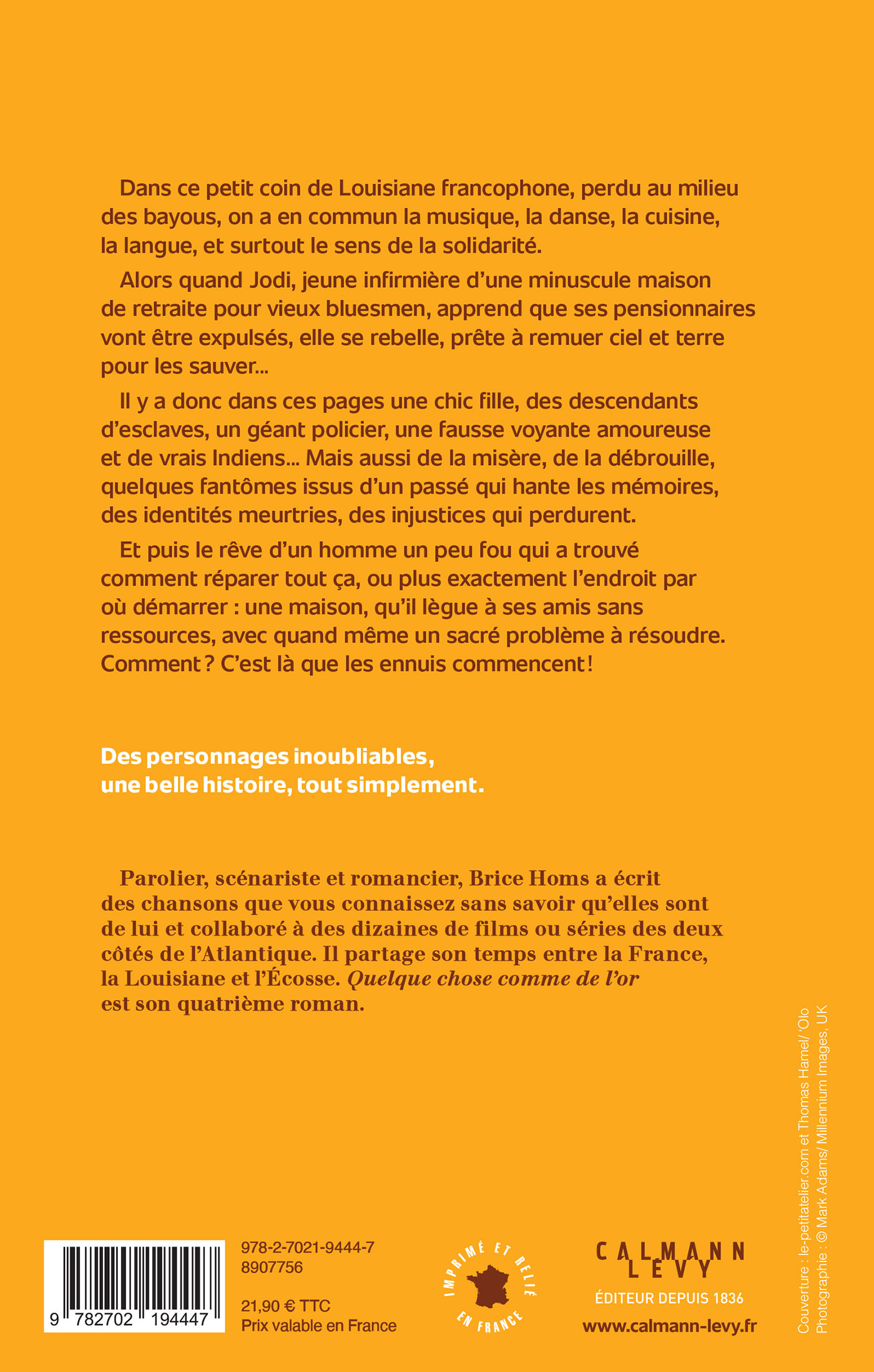 Quelque chose comme de l'or - Brice Homs - CALMANN-LEVY