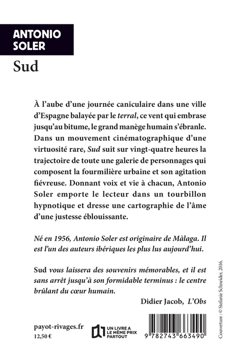 Sud - Antonio Soler - RIVAGES