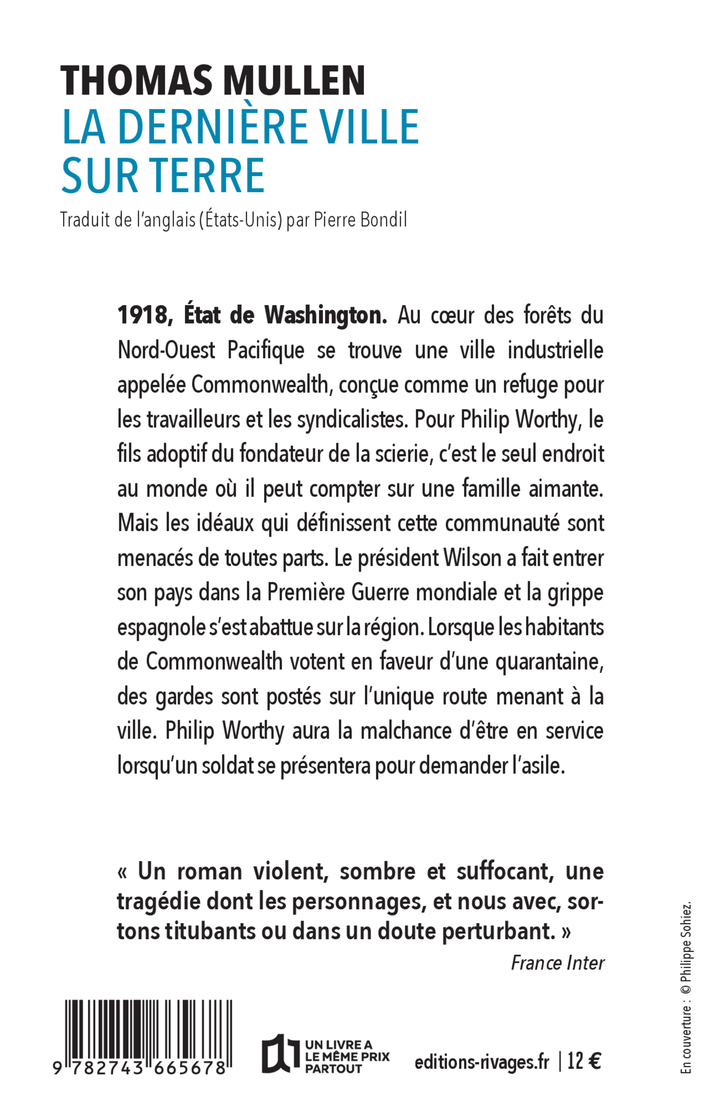 La dernière ville sur terre - Thomas Mullen - RIVAGES
