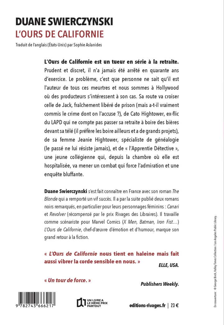 L'Ours de Californie - Duane Swierczynski - RIVAGES