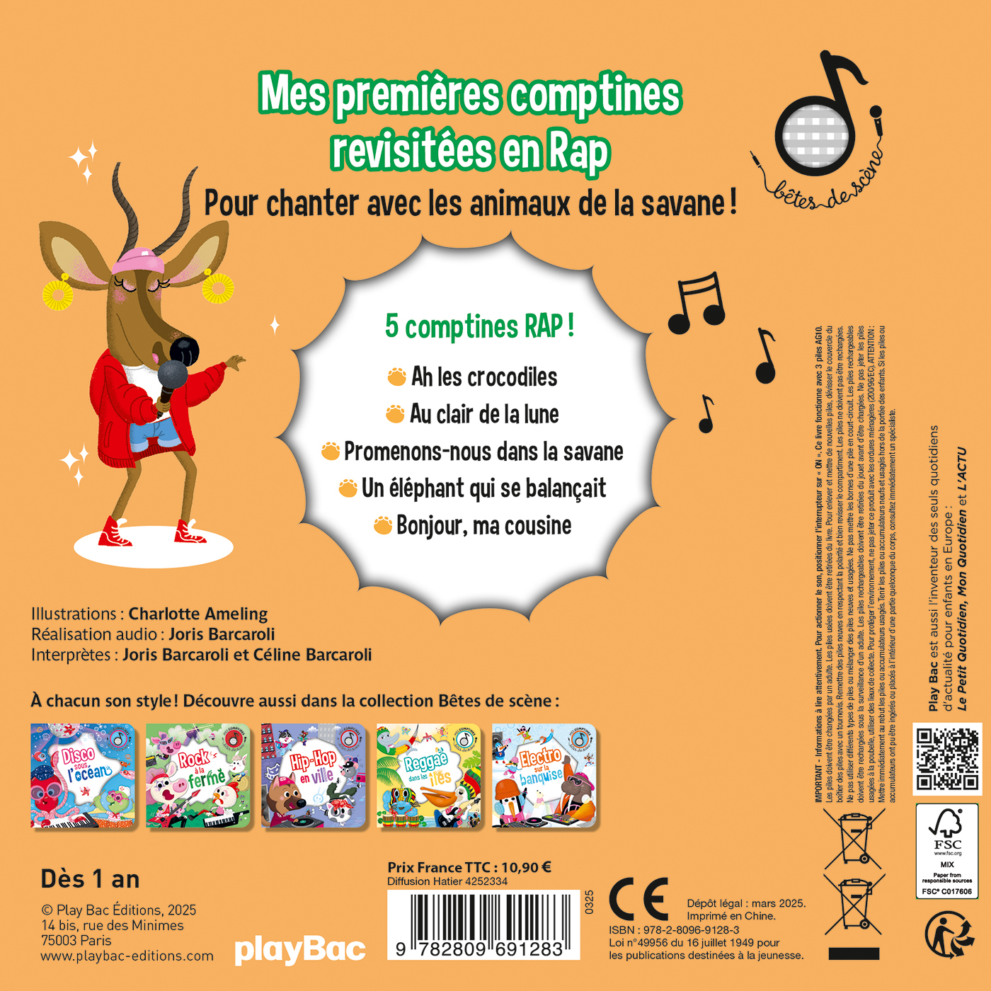 Bêtes de scène - Rap dans la savane - AMELING CHARLOTTE - PLAY BAC