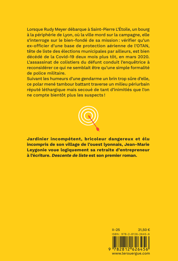 Descente de liste - Jean-Marie Leygonie - ROUERGUE