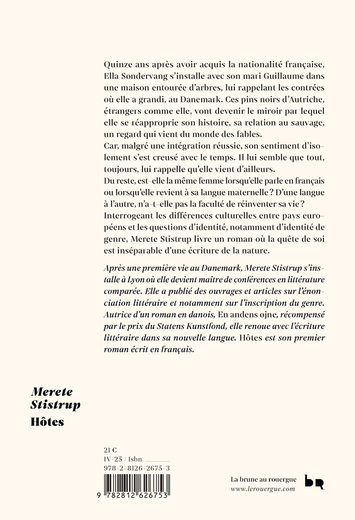 Hôtes - Merete Stistrup - ROUERGUE