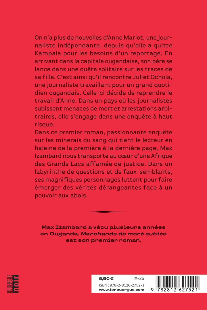 Marchands de mort subite - Max Izambard - ROUERGUE