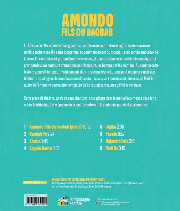 Amondo, fils du baobab - Hélène Ducharme - MONTAGNE SECRET