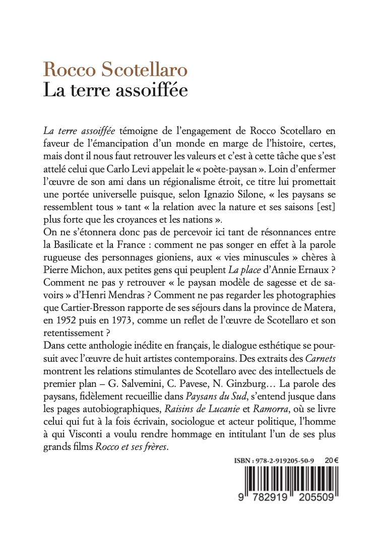 La terre assoiffée - Rocco Scotellaro, Franco Vitelli, Giulia Dell'Aquila - IICP