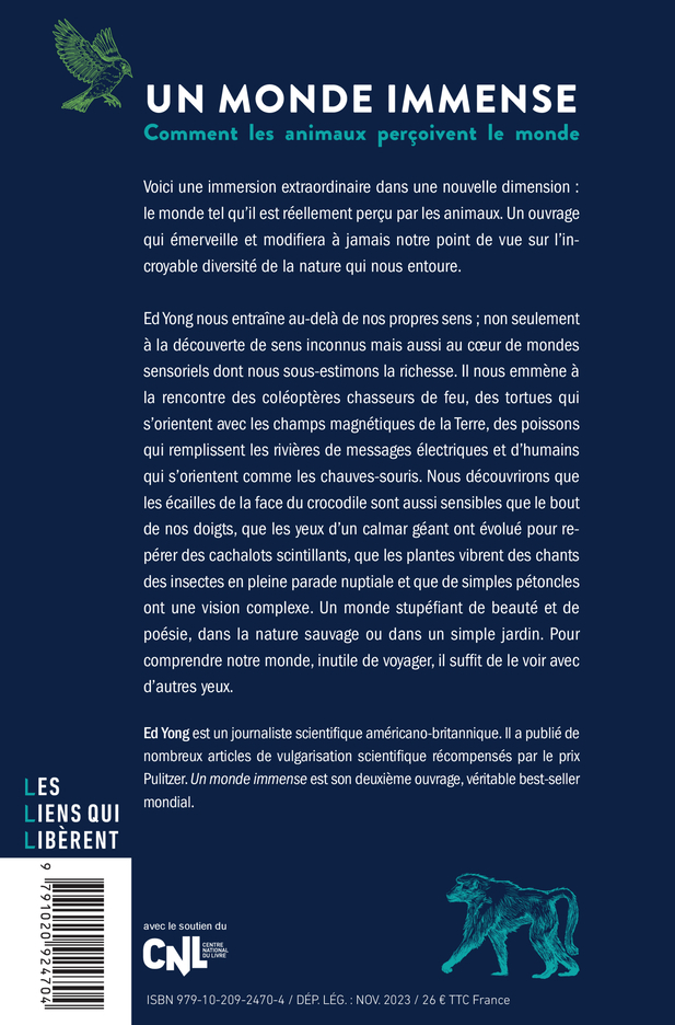 Un monde immense - Ed Yong - LIENS LIBERENT