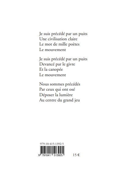 Précédé par un puits - patrick chemin,   - TOI EDITION
