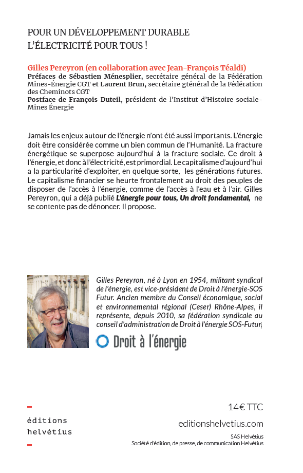 L'ÉLECTRICITÉ POUR TOUS - Gilles Pereyron, Jean-François Téaldi - HELVETIUS