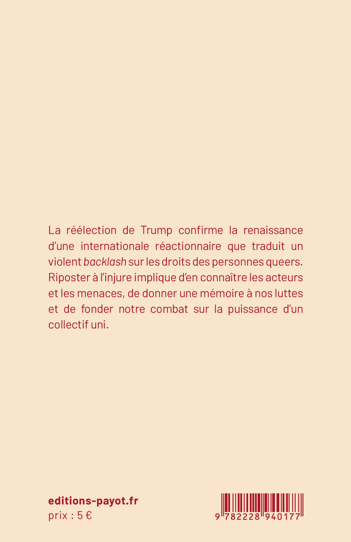 Queers : Riposter à l'injure - Julien Marsay - PAYOT