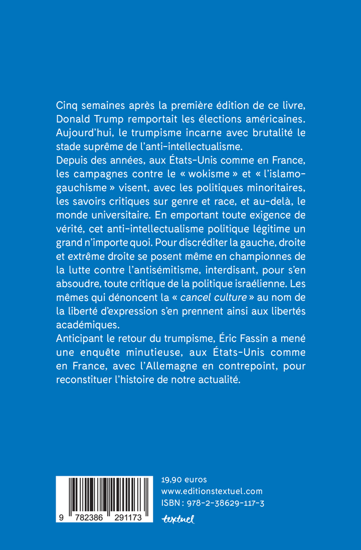 Misère de l'anti-intellectualisme -  FASSIN ERIC, Éric Fassin - TEXTUEL
