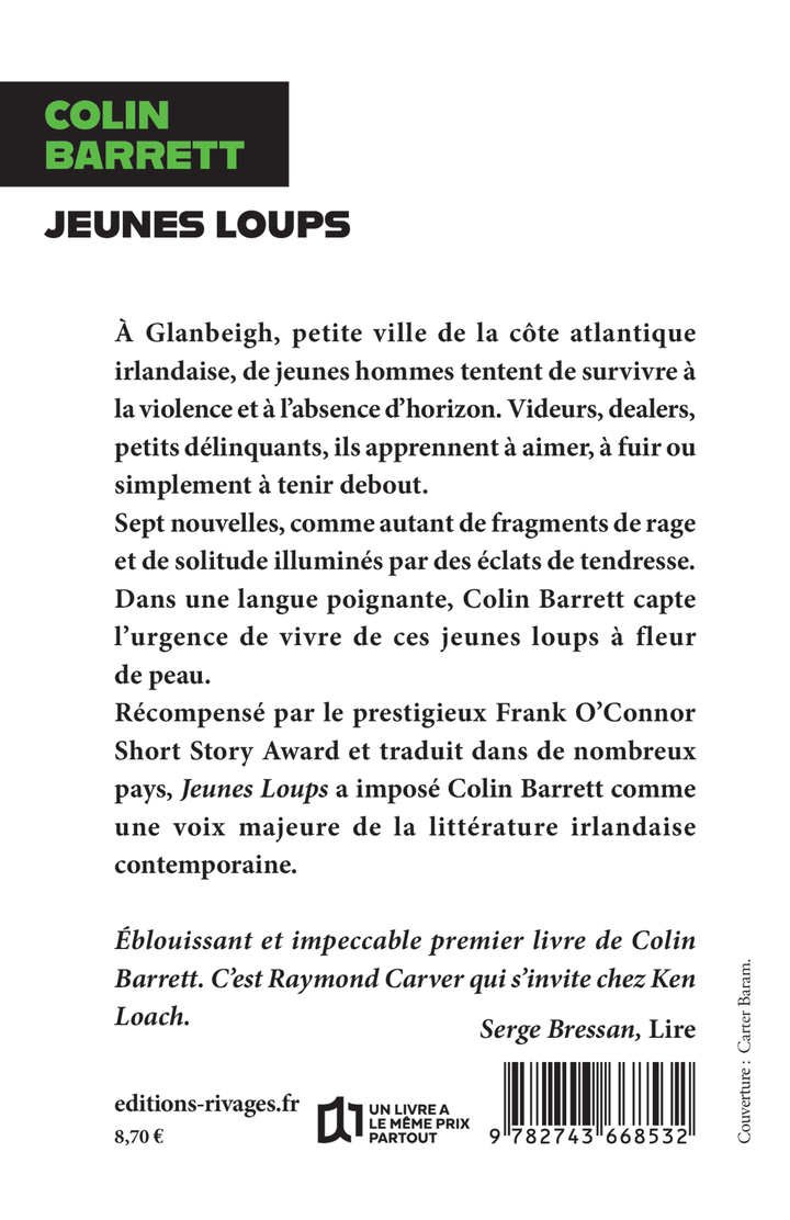Jeunes loups - Colin Barrett - RIVAGES