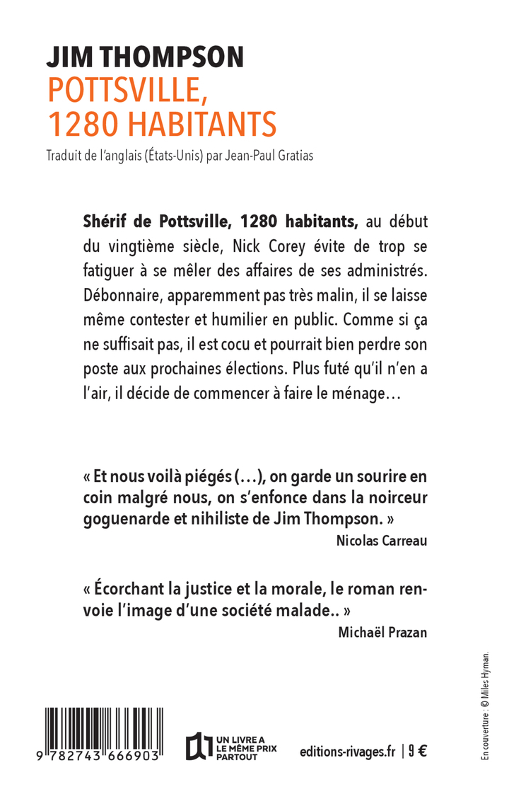 POTTSVILLE, 1280 HABITANTS - Jim Thompson - RIVAGES