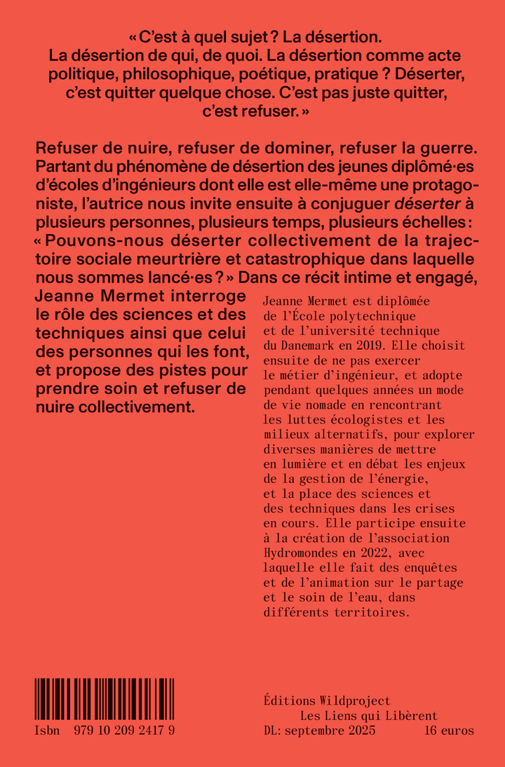 Désertons - Jeanne Mermet - LIENS LIBERENT