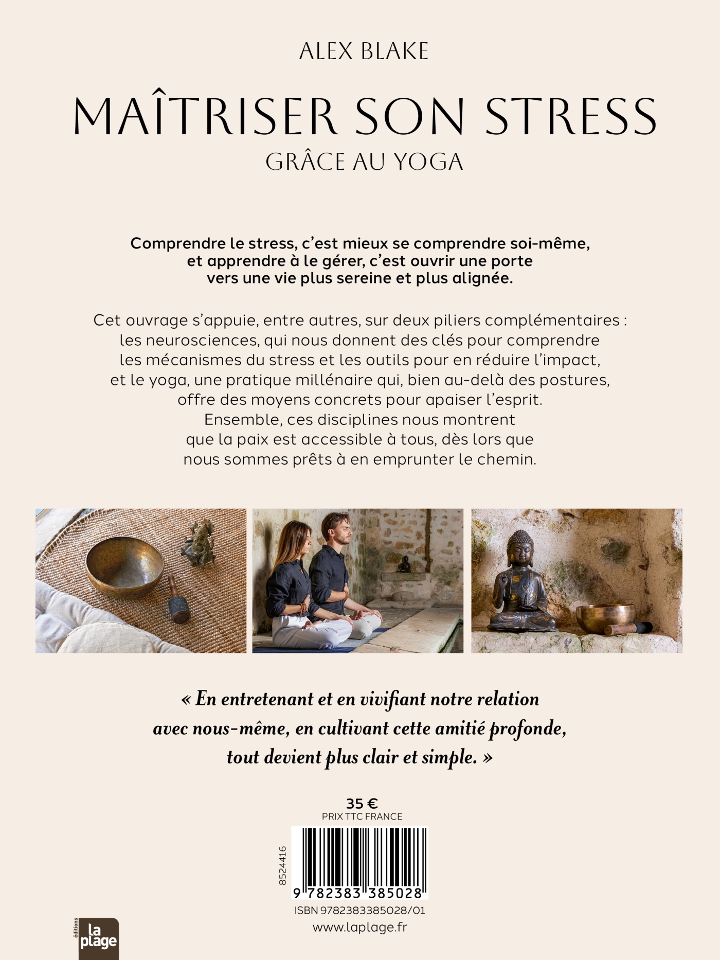 Maîtriser son stress grâce au yoga - Alex Blake - LA PLAGE