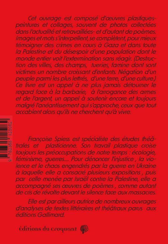 La nuit s'endort sur la Palestine oubliée - Françoise Spiess, Tahar Ben Jelloun - CROQUANT