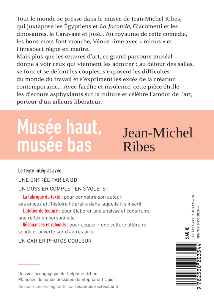Musée haut, musée bas (texte intégral et dossier pédagogique) - Jean-Michel Ribes, Delphine Urban - ACTES SUD