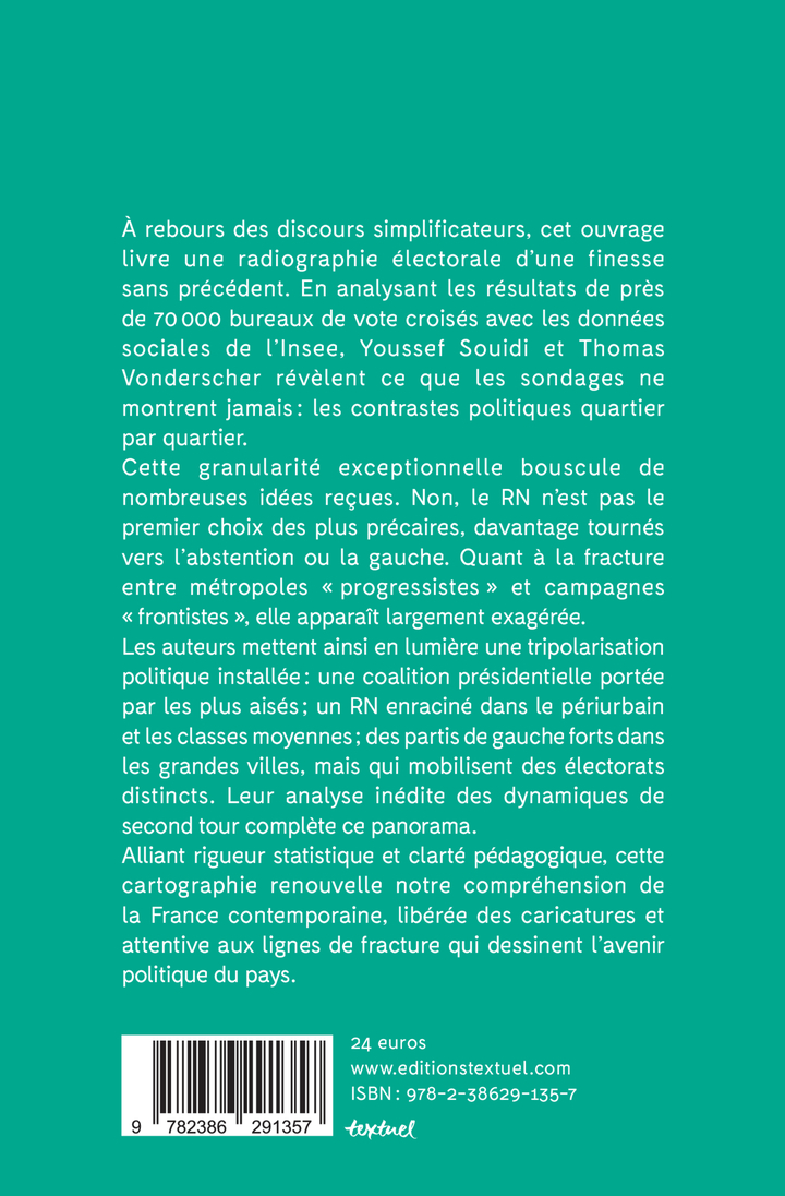 Nouvelle cartographie électorale de la France - Thomas Vonderscher, Youssef Souidi - TEXTUEL