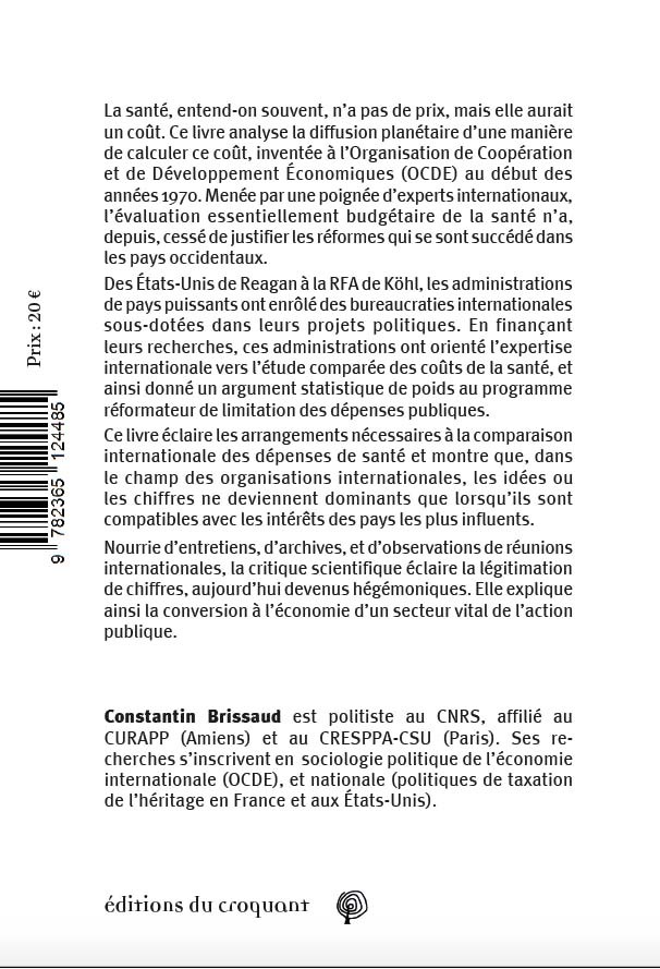 Le prix de la santé - Constantin BRISSAUD - CROQUANT