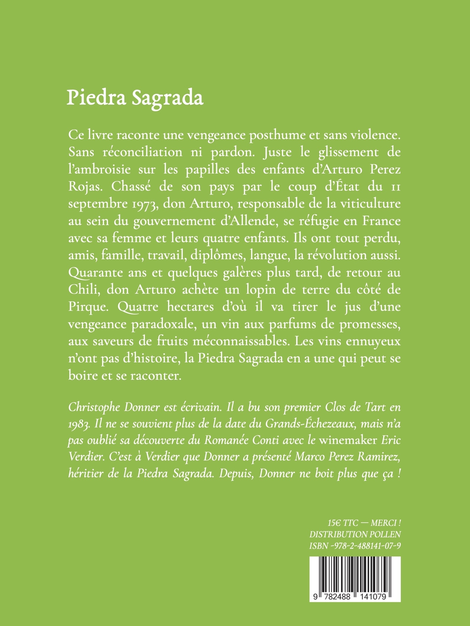 Piedra Sagrada - Christophe Donner - LIVRES PROMENAD