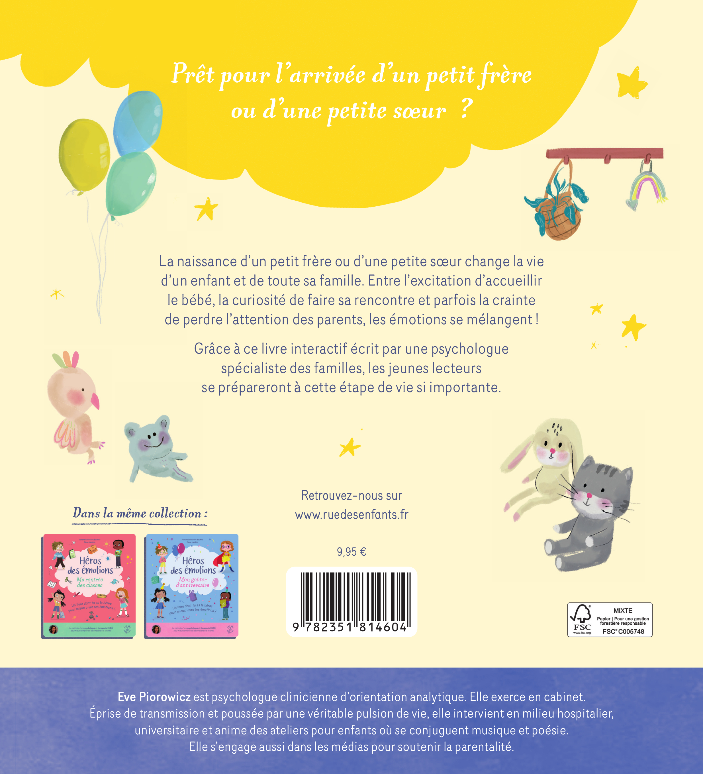 Héros des émotions - L'arrivée de bébé - Ève Piorowicz - CTP RUE ENFANTS