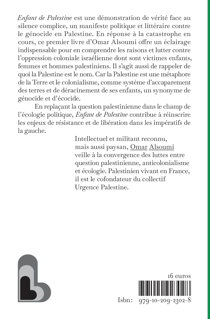 Enfant de Palestine -  ALSOUMI OMAR, Omar Alsoumi - LIENS LIBERENT