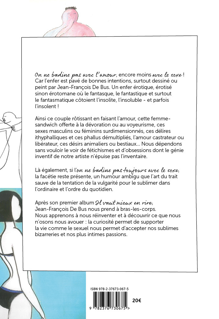 On ne badine pas avec le sexe - Jean-François De Bus - LUCARNE ECRIVAI