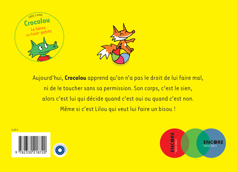 Crocolou, Mon corps c'est le mien ! - Ophélie Texier - ACTES SUD