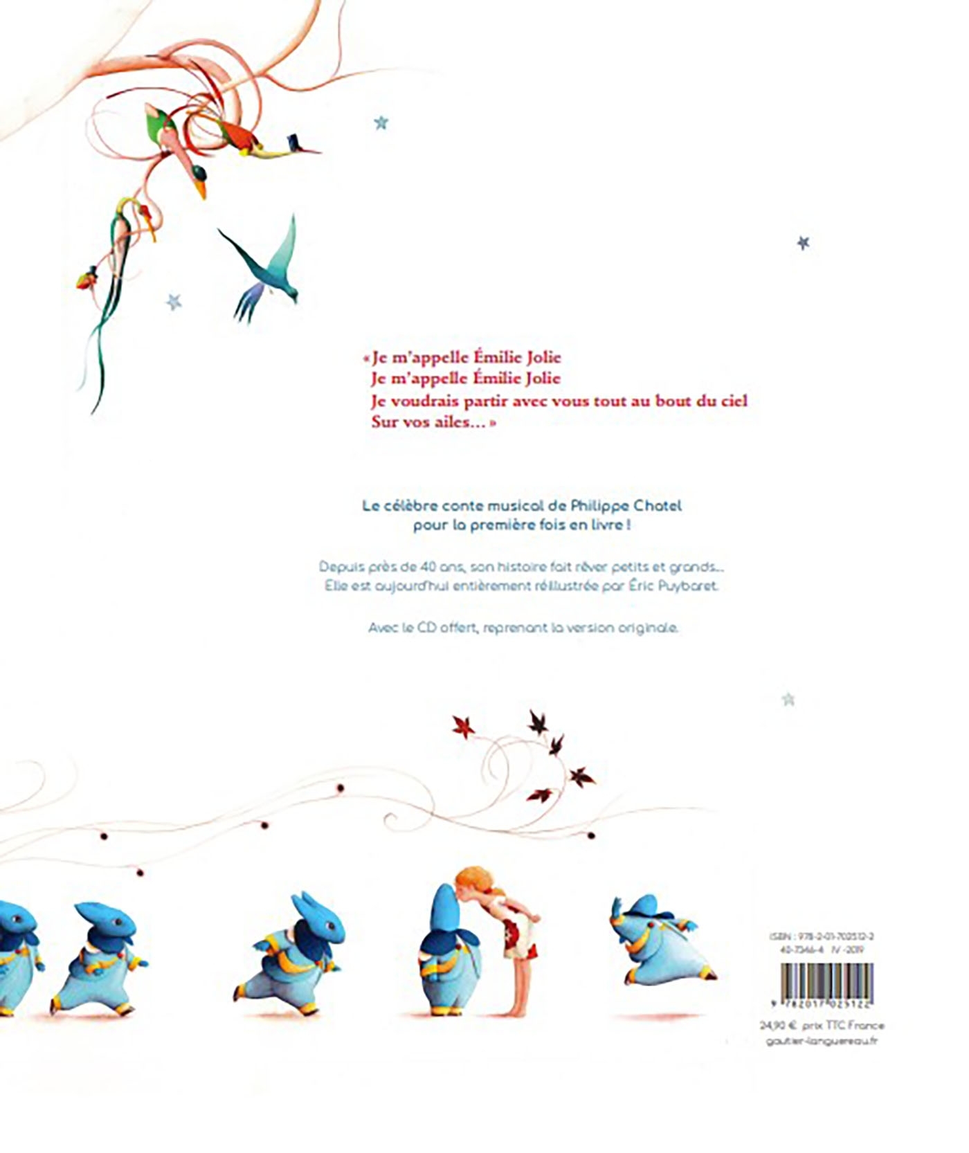 Emilie Jolie - Livre CD - Philippe Chatel - GAUTIER LANGU.