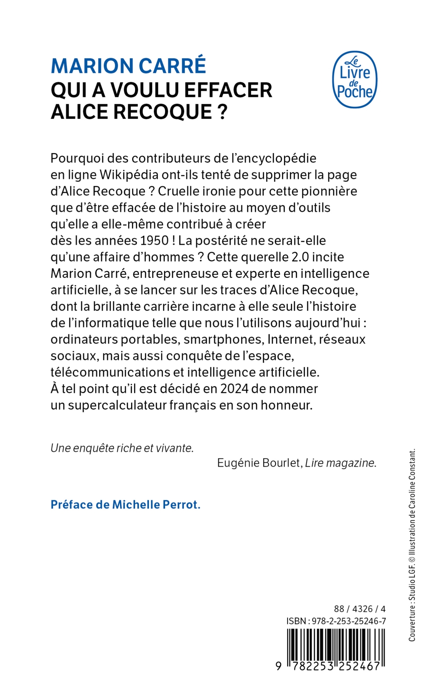Qui a voulu effacer Alice Recoque ? - Marion Carré - LGF