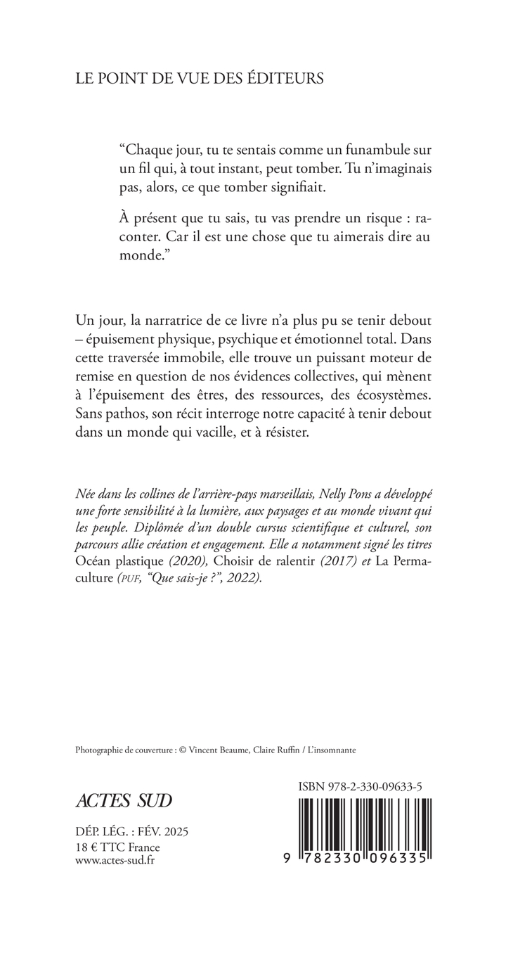 Le grand épuisement - Nelly Pons, Vincent Beaume - ACTES SUD