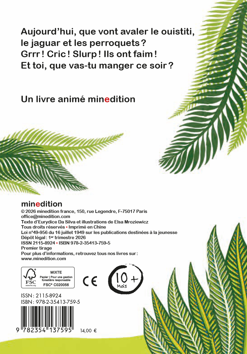 Que manges-tu ? - Eurydice DA SILVA, Elsa MROZIEWICZ - MINEDITION