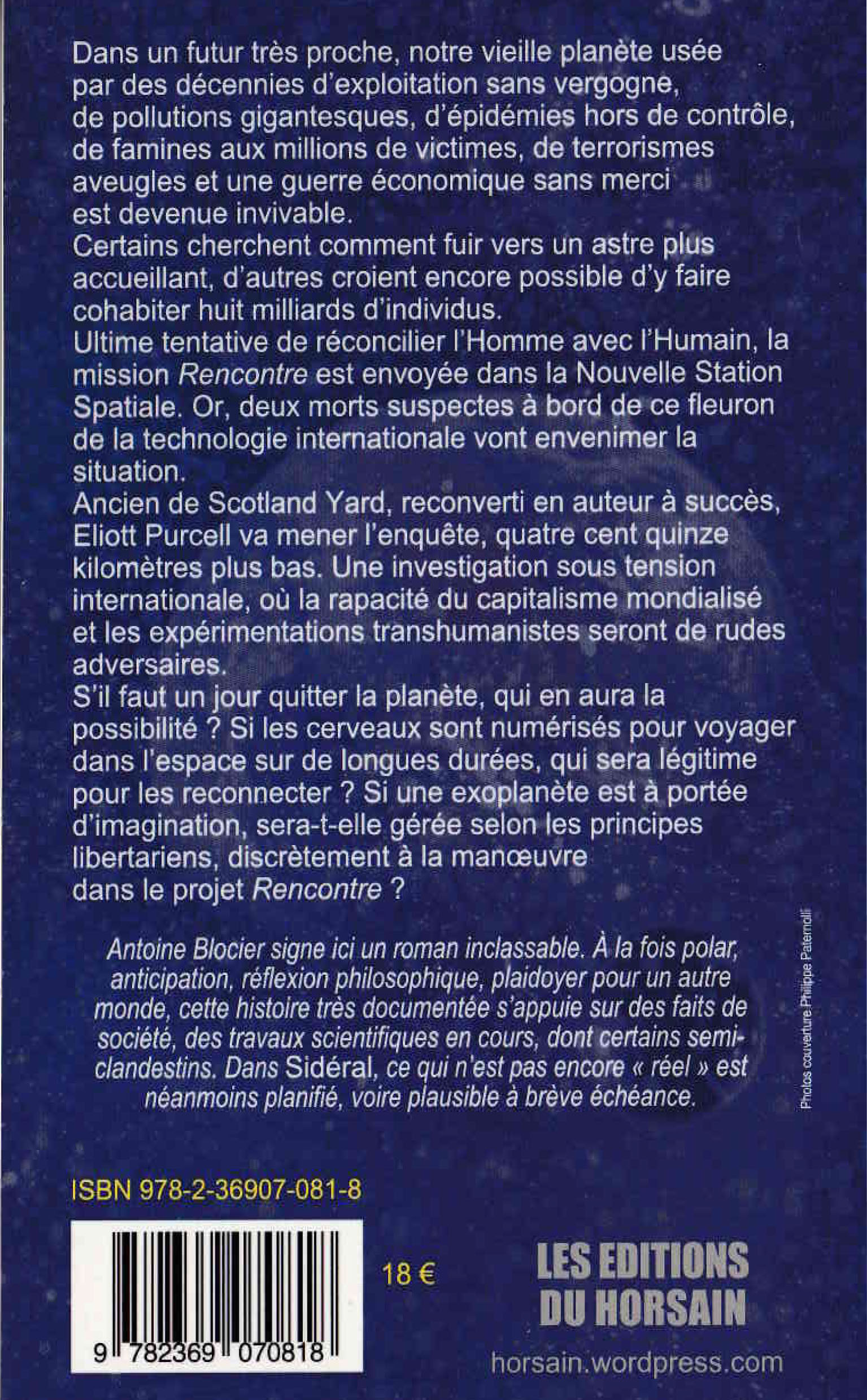 Sidéral - Antoine Blocier - HORSAIN