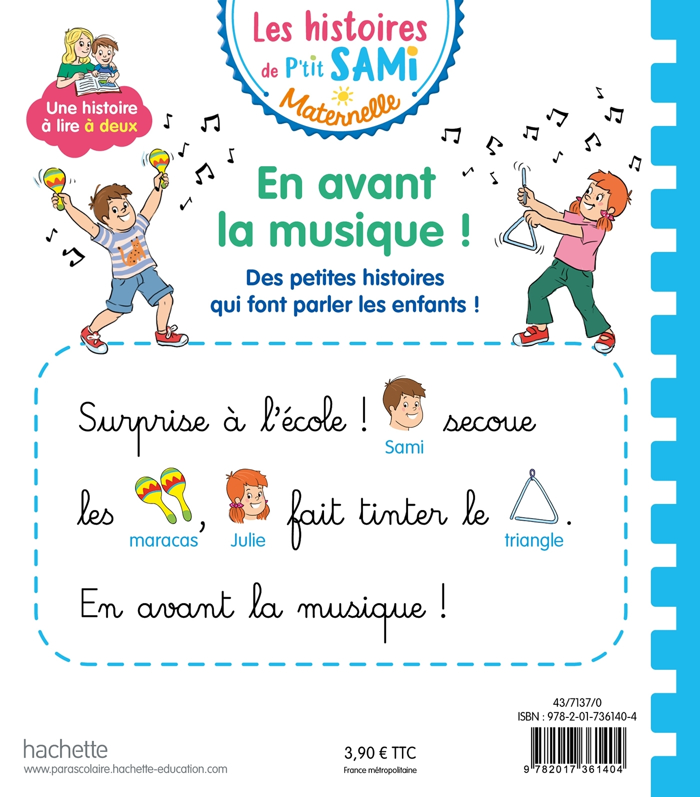 Les histoires de P'tit Sami Maternelle (3-5 ans) : En avant la musique ! - Virginie Aladjidi, Caroline Pélissier - HACHETTE EDUC