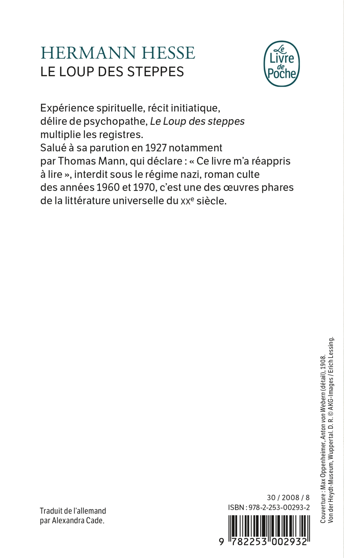 Le Loup des steppes - Hermann Hesse - LGF