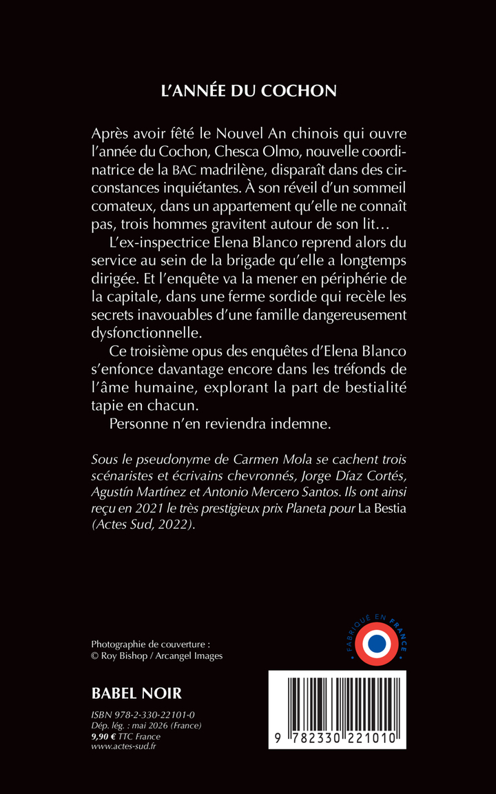 L'Année du Cochon - Carmen Mola - ACTES SUD
