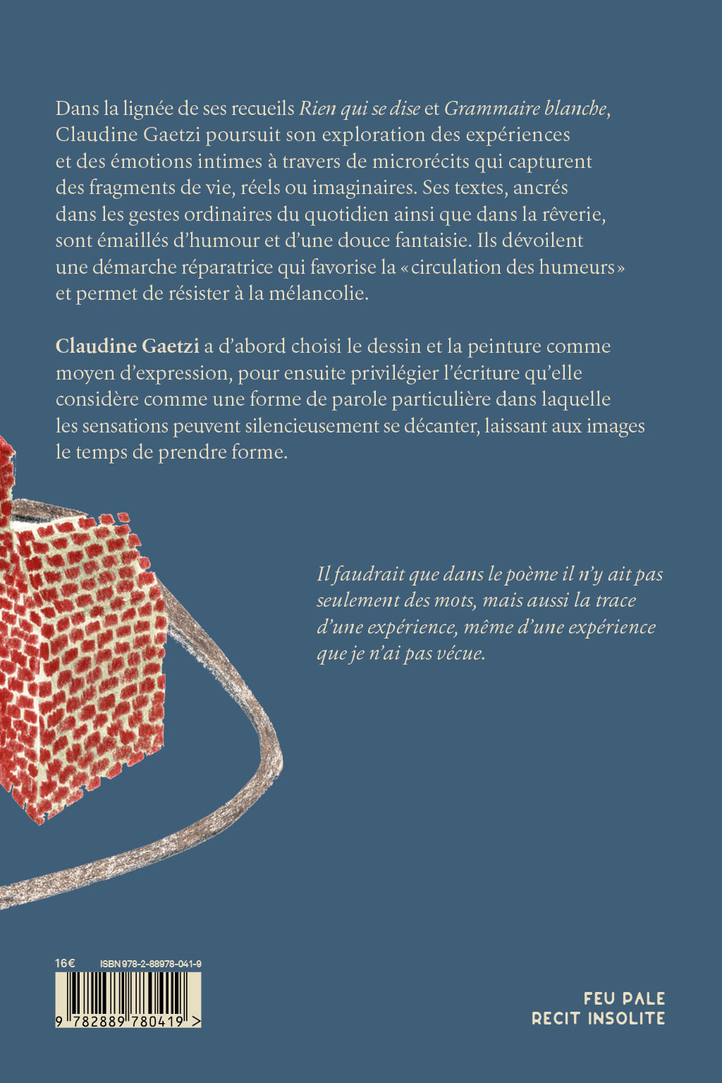 Matériel pour consolation - Claudine GAETZI - LA VEILLEUSE