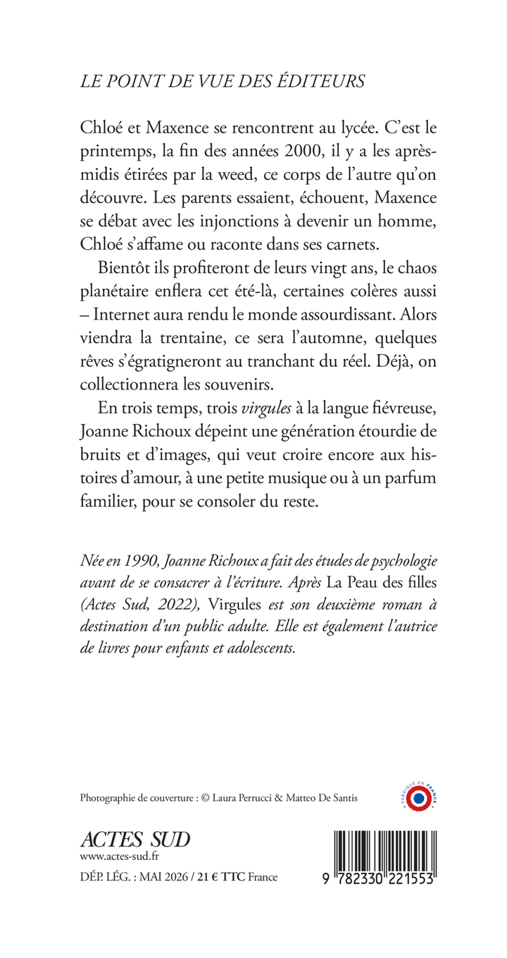 Virgules - Joanne Richoux - ACTES SUD